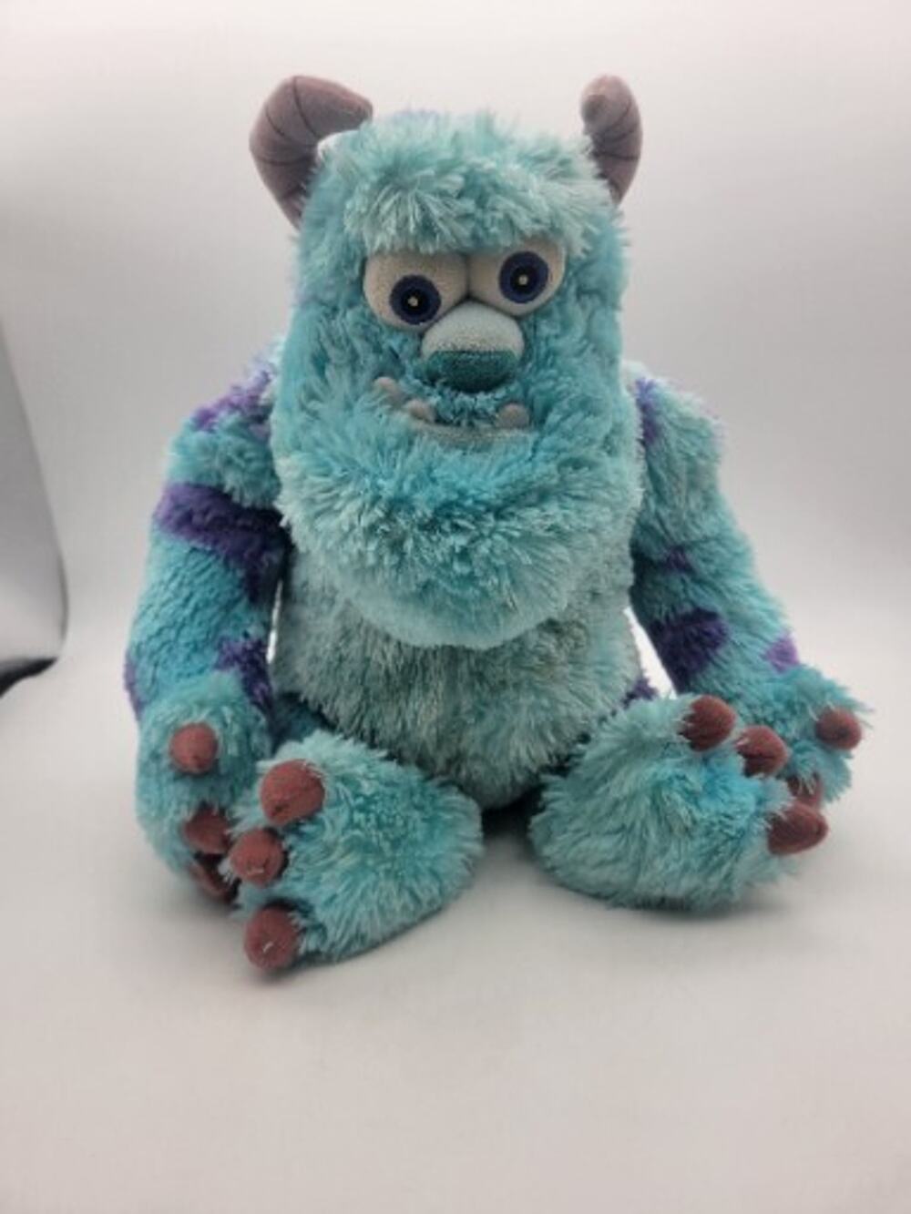 Disney Monsters Inc Sulley Sully Big Plush 16" Stuffed Animal Teal Purple Toy